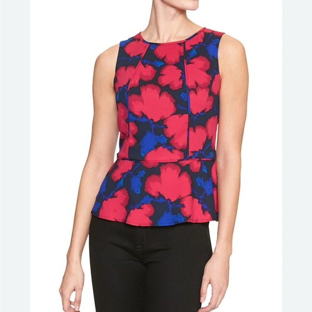 Banana Republic Tailored Peplum Top Size 4